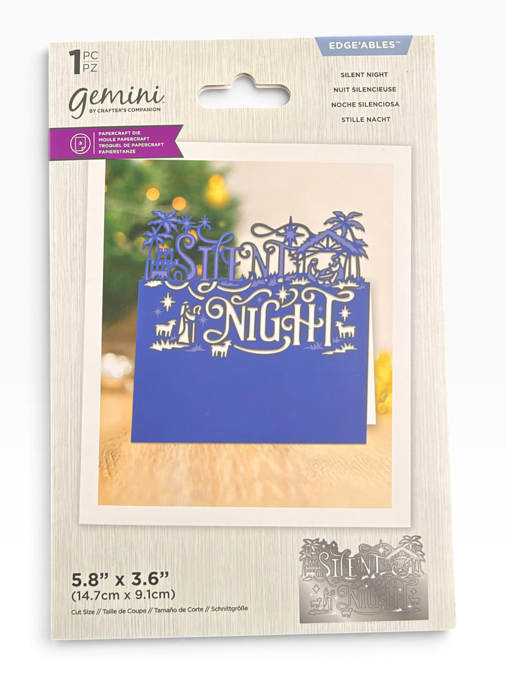 New Gemini by Crafters Companion Edge'ables Silent Night Metal Die